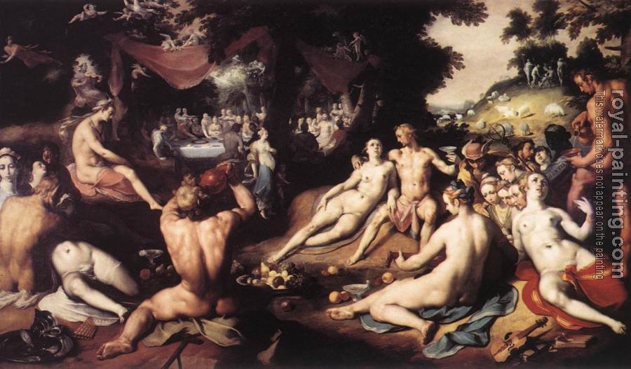 Cornelis Van Haarlem : The Wedding Of Peleus And Thetis
